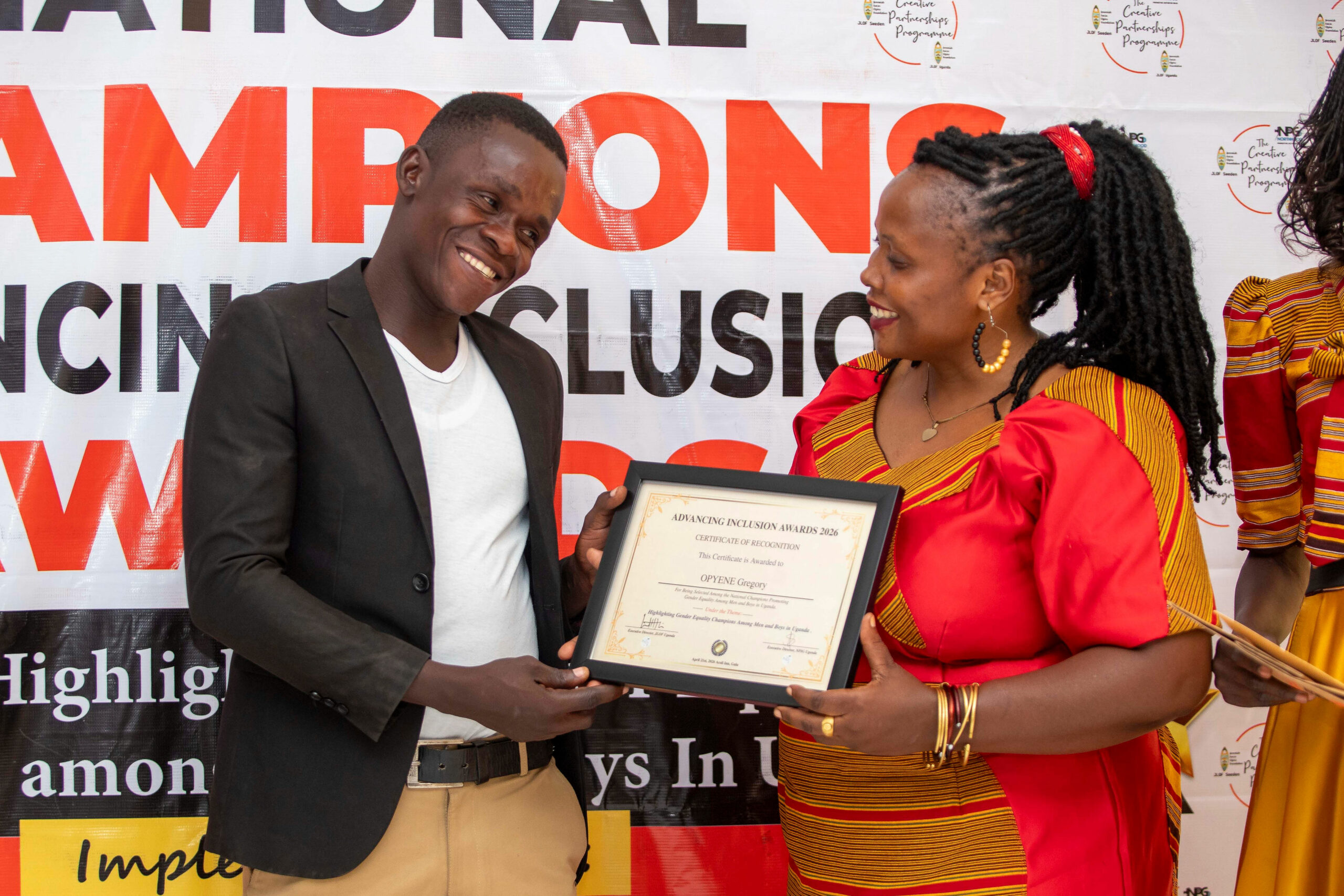 Winner Gregory Opyene